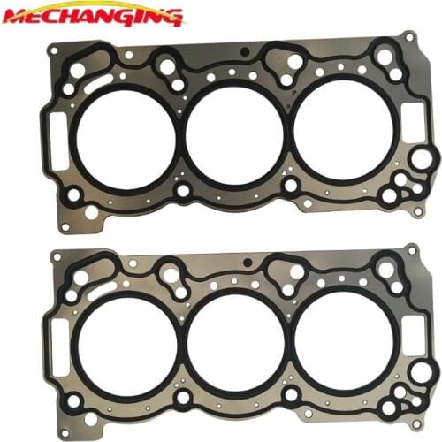 FOR MITSUBISHI OUTLANDER II (CW_W) 3.0 4WD 6B31 Metal 2PCS Auto Parts Cylinder Head Gasket Engine Gasket Set 1005B210 10193800