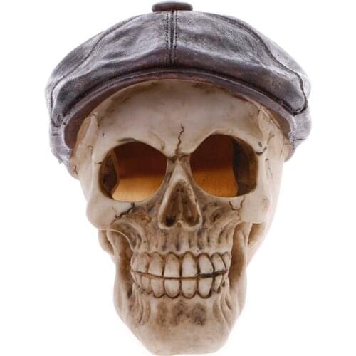 Resin Simulation Skull Shape Reptile Hide Cave Aquarium Fish Tank Ornaments