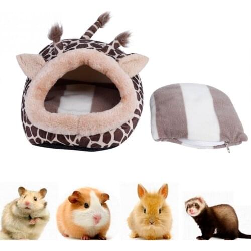 Cute Giraffeshaped Pets Pad Bed Mat Kennel for Hammock Hamster Rat Keep Warm Pet mat high quality