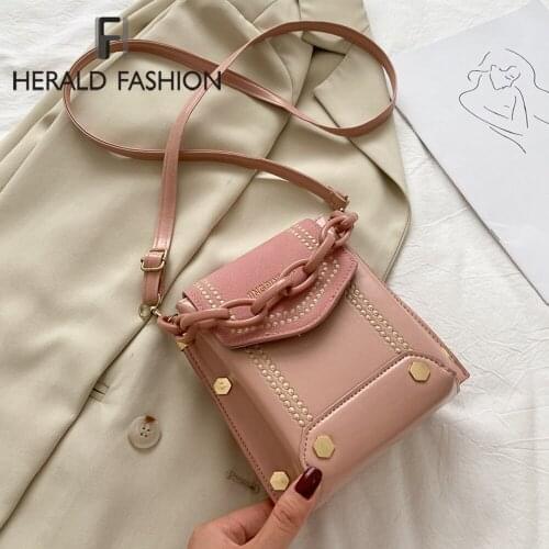 Mini Women PU Leather Shoulder Bags Female Flap Messenger Bag Wallet Chain Designer Small Crossbody Bag PU Ladies Handbags Purse