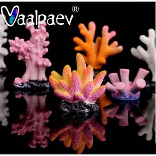 Simulation Coloful Coral Reef Aquarium Sea Ocean Stone Rock Model Action Figure For Fish Tank Decoration DIY Crafts Landscaping