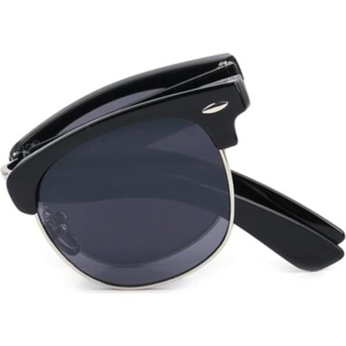 Fashion Retro Foldable Collapsible Sun Visor Glasses Women Men Sunglasses Classic Driving Glasses UV400 Eyewear