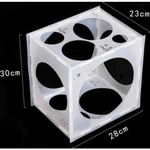 11 Holes Balloon Measurement Tool 2-10inch Balloons Measuring Box For Birthday Party Baloons Arch Garland Wedding Decoration