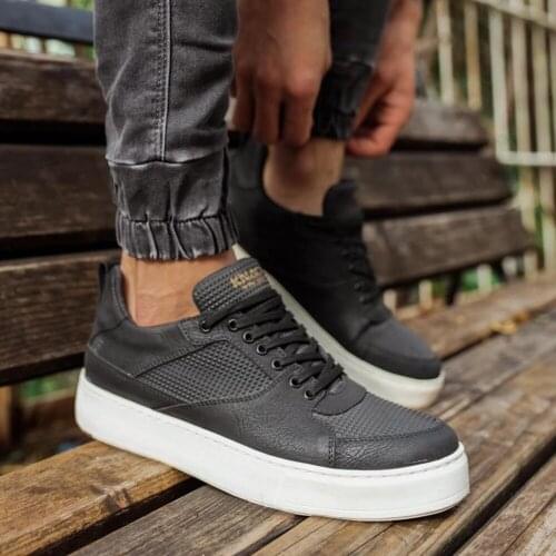 Knack Günlük Ayakkabı 035 Siyah (Beyaz Taban) Tüm Gözler Ayaklarınızda Olacak Hızlı Kargolama Ve Şık Tasarım Uygun Fiyat