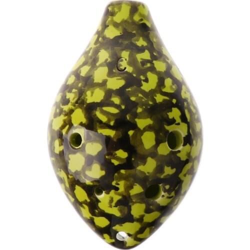 Professional 6 Hole Ceramic Ocarina Alto C Key Flute Musical Instrument Gift