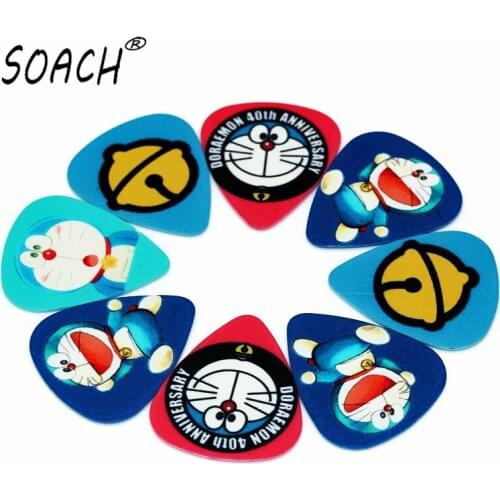 SOACH 10PCS 0.71mm high quality guitar picks two side pick ukulele picks earrings DIY Mix picks Guitar Accessories