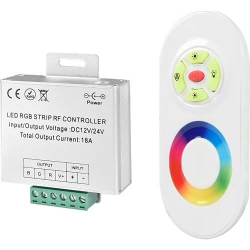 DC12-24V LED Controller 5 Keys Touch RF RGB Remote Controller For RGB LED Strip Light