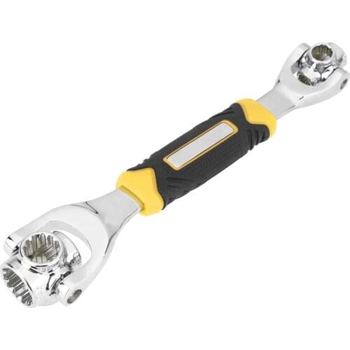 48 in 1 Socket Wrench Rotary Spanner Work with Spline Bolts 360 Degree Rotation Spanner Universal Furniture Car Repair Hand Tool