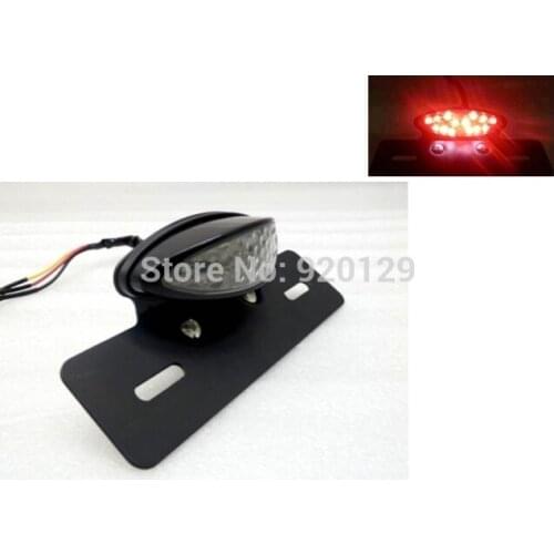 Universal Black Tail Light License Plate Bracket Taillight Red For ATV Dual Sport Dirt Bike MX For Honda Yamaha Suzuki Kawasaki