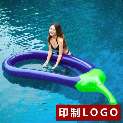 Thickening PVC Air Inflatable Swiming Pool Toy Eggplant Inflatable Sofa for Swiming Wholesale Price Water Chair