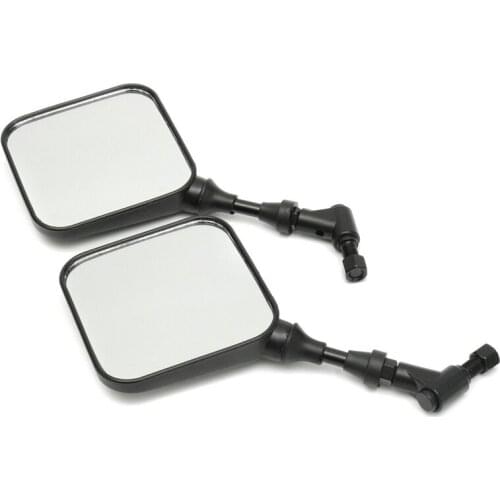 2Pcs Motorcycle Rear View Mirror Black For Suzuki Dr 200 250 Dr350 Drz 400 Dr650