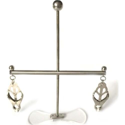 Female Adjustable Stainless Steel Nipple Clips Clamps Nipple Squeeze Stretching Device Breast Bondage BDSM Sex Toy N5