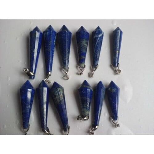92g 12 NATURAL apis lazuli QUART CRYSTAL PendantS healing