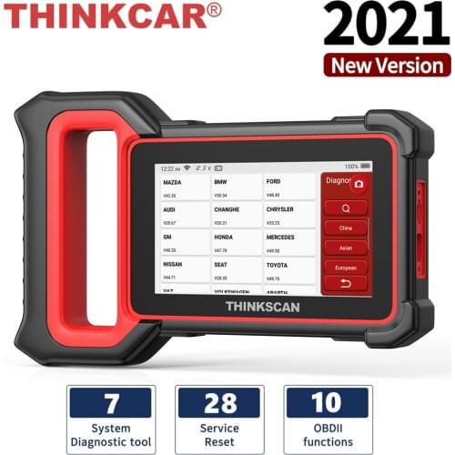 THINKCAR Thinkscan Plus S7 OBD2 Auto Scanner Airbag ABS ECM TCM BCM IC AC System Oil EPB DPF TPMS Reset Car Diagnostic Tools