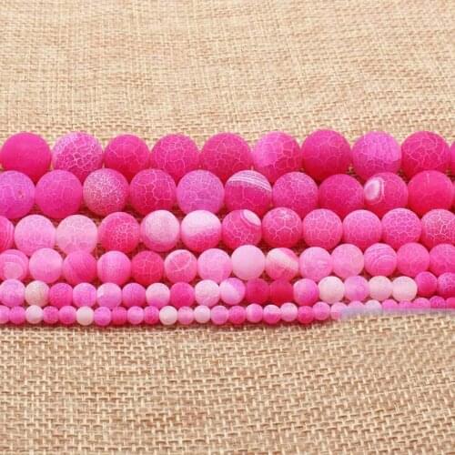 Multi-Color Frost Crackle Agates 4-14mmRound Beads 15" 13Colors,For DIYJewelry making!We provide mixed wholesale for all items