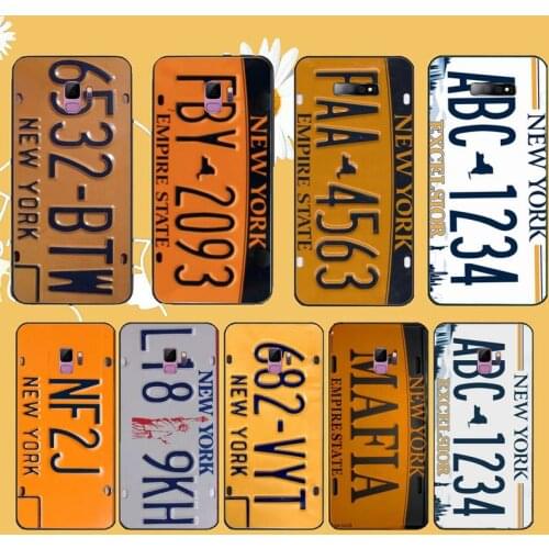 License Plate Number New York Phone Case For Samsung galaxy A S note 10 7 8 9 20 30 31 40 50 51 70 71 21 s ultra plus