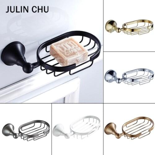 Black Soap Basket Holder Antique Bronze Brass Kitchen Washroom Toilet Bathroom Soap Holder Wall Mounted Hand Wash Soap Dishes