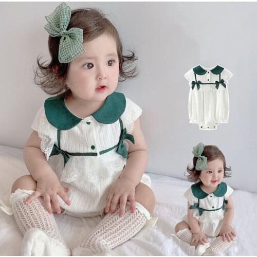 Baby Rompers Boys Girls Plaid Jumpsuit Toddler Cotton Jumpsuit Style Baby Newborn Birthday Party Romper