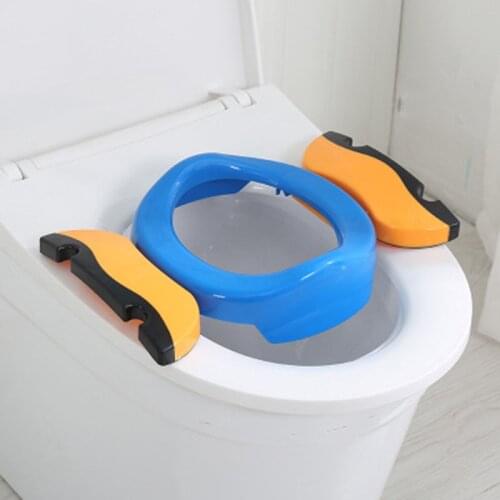 Baby Travel Potty Seat 2 in1 Portable Toilet Seat Kids Comfortable Assistant Multifunctional Environmentally Stool L0228