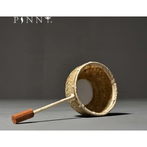 PINNY Natural Bamboo Weaving Tea Filter Fine Mesh Tea Strainers Tea Ceremony Accessories Bamboo Tea Leaf Spice Filter