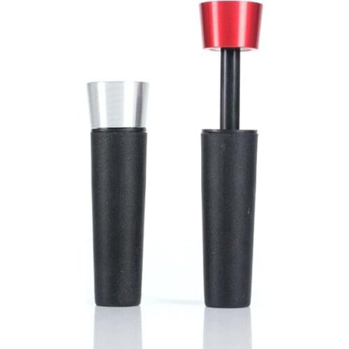Red wine vacuum stopper red wine vacuum stopper food grade silicone red wine stainless steel red wine stopper