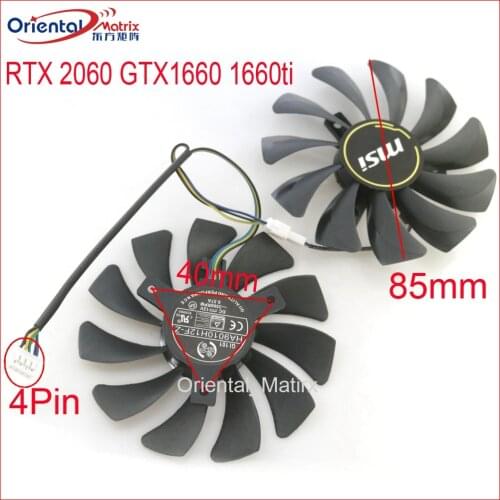 Free Shipping HA9010H12F-Z XY-D09010SH 12V 0.57A 85mm 4Pin For MSI VENTUS XS RTX2060 GTX1660 1660ti Graphics Card Cooling Fan