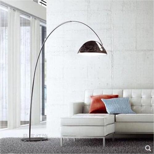 L Creative Nordic parabolic stainless steel five-head fishing lamp Living room lobby office leisure floor lamp led