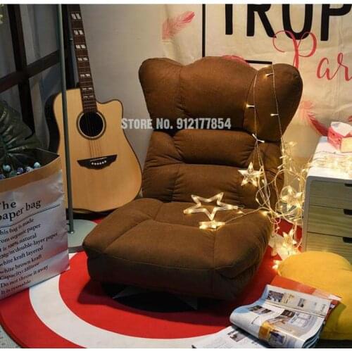 Lazy sofa tatami folding single small sofa bed dormitory computer bedroom balcony bay window chair