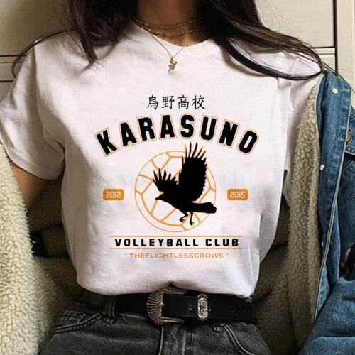 2021 Hot Anime Haikyuu T Shirt Men Kawaii Summer Tops Graphic Tees Harajuku Tshirt Male
