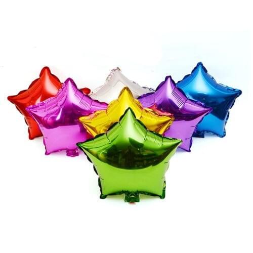 New Arrive 18" Inch 45cm Foil Star Balloon 7 Colors Helium Metallic Wedding