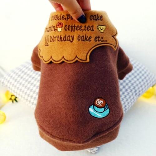Pet Autumn Winter Chocolate Biscuit Coat Teddy Bichon Two-legged Dog Clothes