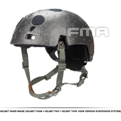 Fma Helmet Suspension System + Squeeze Squeeze + Spongeable Tb1050 -fg Memory Spoke Helmet hot miliray airsoft helmet