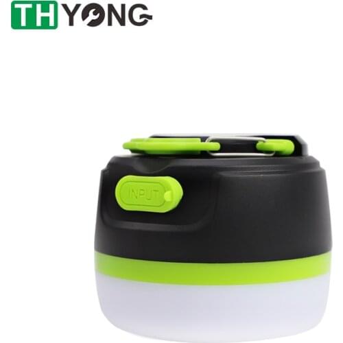 Portable Lighting Lantern USB Charging LED Camping Tent Light Outdoor Waterproof Hanging Hook Flashing Working Emergency Lamp