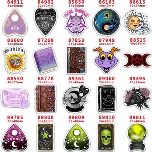 DIY Craft Supplies Sewing Accessories Cartoon Magic Printed Planar Resins Mold 30 Pieces. PR-84911