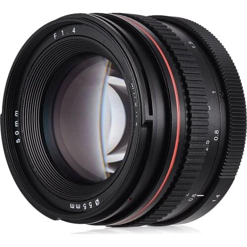 Professional 50mm F1.4 Camera Lens for Canon 100D 200D 350D Large Aperture Standard Anthropomorphic Camera Lens Low Dispersion