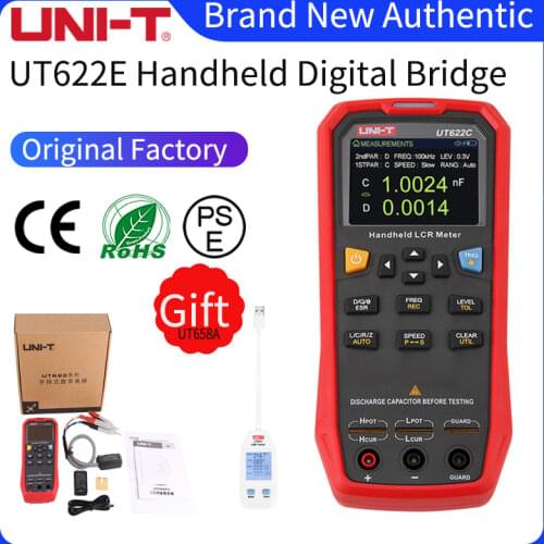 UNI-T UT622E Handheld LCD Digital Bridge Capacitance Inductance Resistance Frequency Tester Multimeter UT622AUT622C