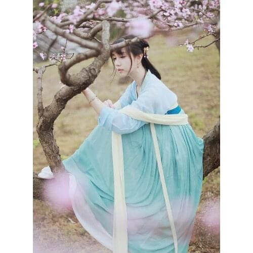 Traditional Women Tang Dynasty Ancient Chinese Costume Beautiful Women Dance Dress Princess Han Dynasty Chinese Hanfu Clothing