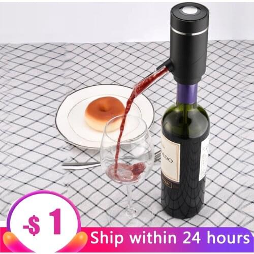 Automatic Spout Decanter ABS Electric Wine Aerator Instant Tools USB Rechargeable Pourer Drinking Kitchen Portable Bar