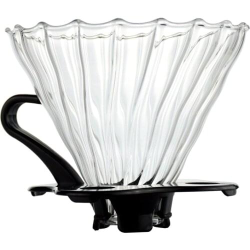 V60 Glass Coffee Filter Reusable Coffee Filters Coffee Brewing Filter Cup Heat resistant glass Barista Tools