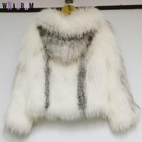 New style natural fox knitted coat with cap womens real fur coat imported high quality fox fur fashionable, elegant and warm