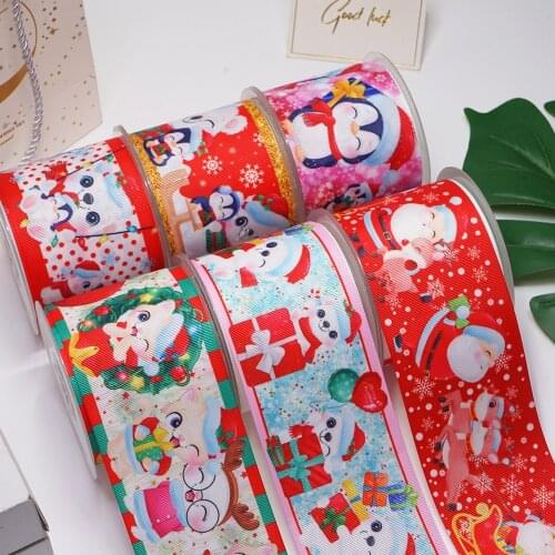 3 Inch 75 MM Cartoon Printed Grosgrain Ribbons For Bows Craft Suppliers 56961