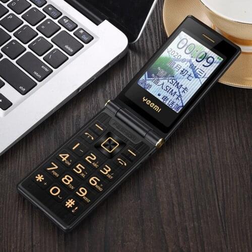 3G WCDMA Flip Two SIM 3.0" Dual Screen Senior Touch FM MP3 Video Player Camera Recorder Mobile Phone Russian Keyboard Button
