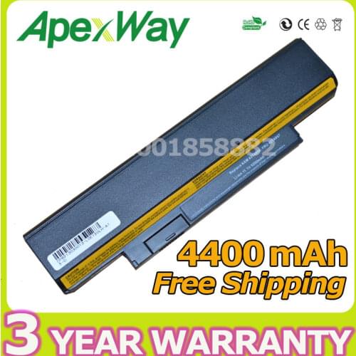 Apexway 4400mAh 11.1v laptop battery for Lenovo E120 E125 E320 E325 ASM 0A36290 0A36292 42T4948 FRU 42T4947 6 cells