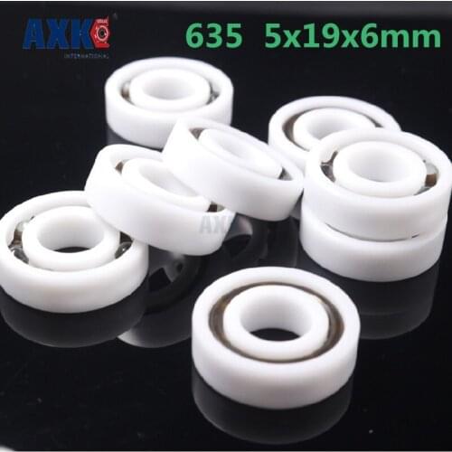 Axk 635 Pom (10pcs) Plastic Ball Bearings 5x19x6mm Glass Balls 5mm/19mm/6mm