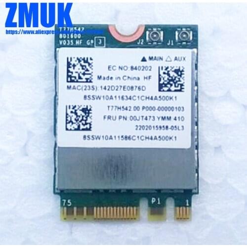 BCM43162 1x1ac+BT4.0 V2 M.2 Combo Card For Lenovo Flex 3-1480 3-1580 Series,P/N SW10A11586
