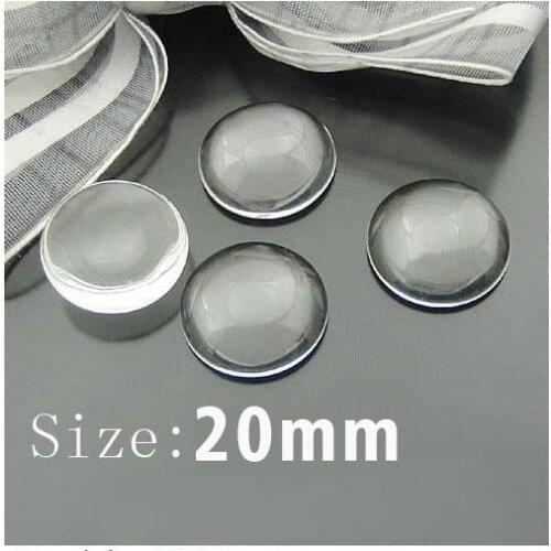 Limited Rushed Charm Bracelets Jewelry Bracelet bangle 20*20mm Round Domed Magnifying Cabs, Glass Round, Diy 200 Count