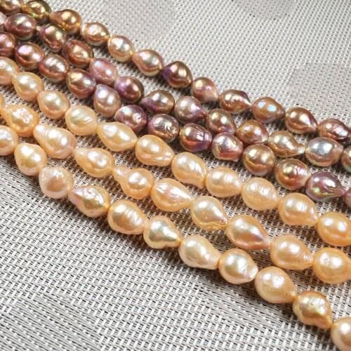 Natural Freshwater Pearl Beading irregular shape Isolation Punch Loose Beads for DIY Elegant Necklace Bracelet Jewelry Making