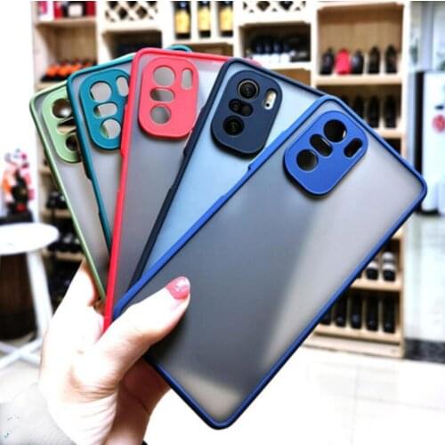 Camera Protection Skin Feel Matte Silicone Hard Phone Case For Xiaomi Redmi Note 10 Pro Max 10s Poco F3 X3 GT M3 Pro