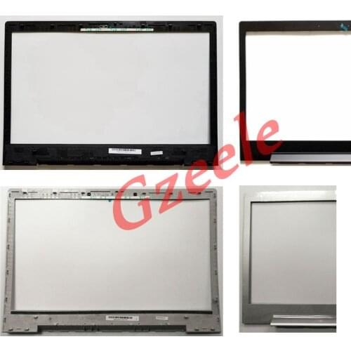 GZEELE New bezel cover for Lenovo IdeaPad U330 U330P no-Touch lcd front bezel case B shell Display Frame LCD Bezel black silver