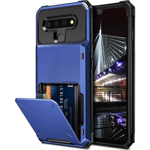 Flip Card Slot Case For Stylo 6 Case Business Armor Wallet Hard Case For LG Stylo 6 5 4 Stylo6 Stylo5 Stylo4 K40 Funda Capa